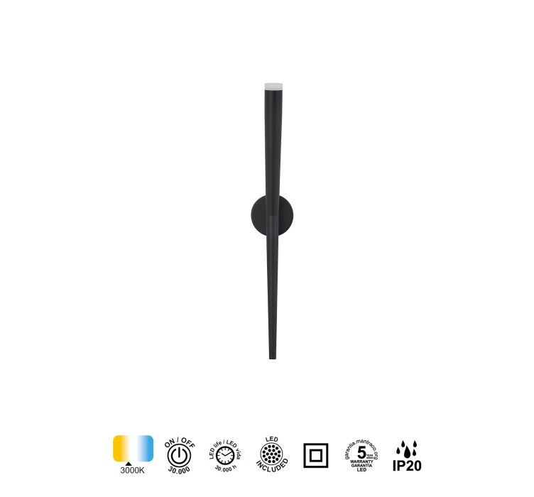 Настінне бра BOOMERANG APLIQUE (1 L) NEGRO7