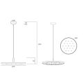 Світлодіодний підвісний світильник ACUSTIC LÁMPARA LED 20W7