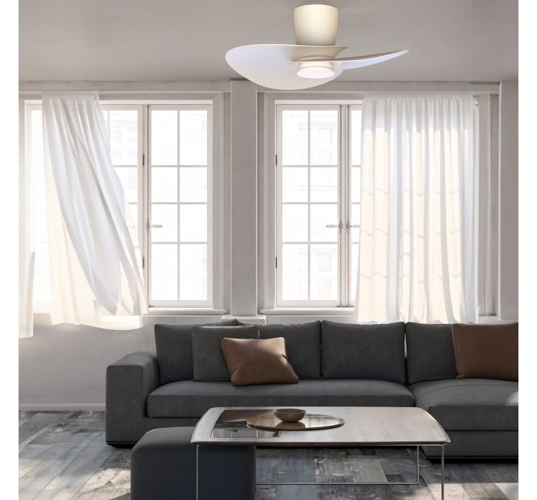 Стельовий світильник-вентилятор із LED-підсвіткою NENUFAR Blanco3