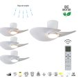 Стельовий світильник-вентилятор із LED-підсвіткою NENUFAR Blanco5