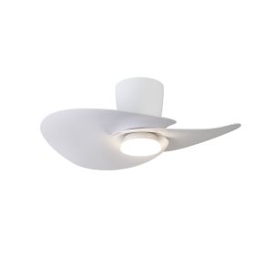 Стельовий світильник-вентилятор із LED-підсвіткою NENUFAR Blanco