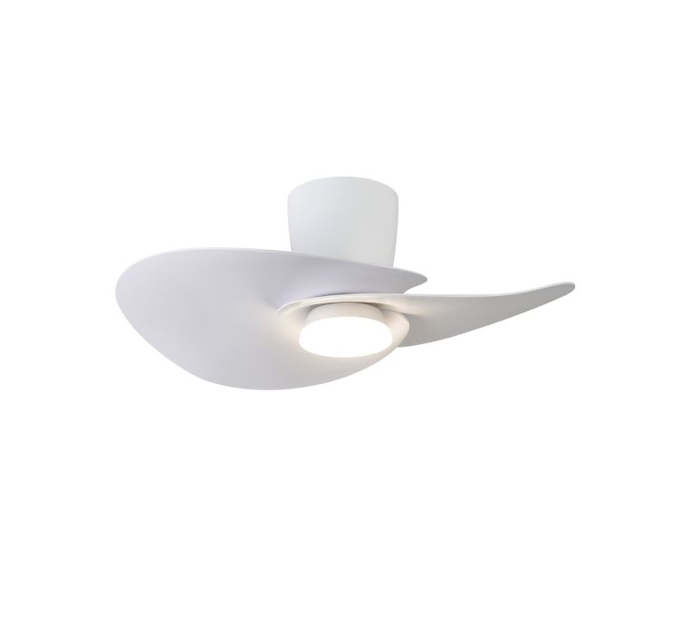 Стельовий світильник-вентилятор із LED-підсвіткою NENUFAR Blanco1