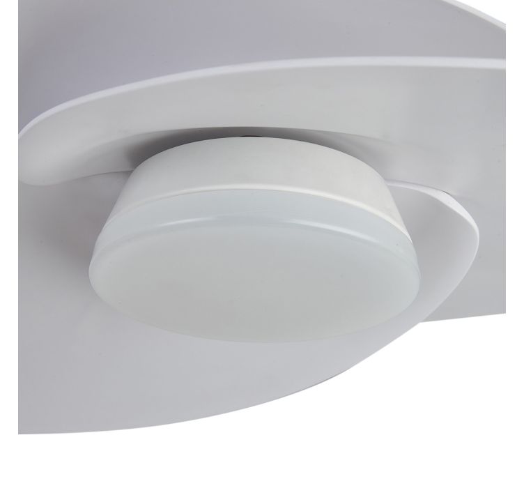 Стельовий світильник-вентилятор із LED-підсвіткою NENUFAR Blanco8