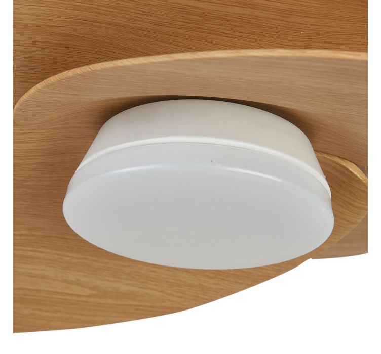Стельовий світильник-вентилятор із LED-підсвіткою NENUFAR Blanco-Madera8