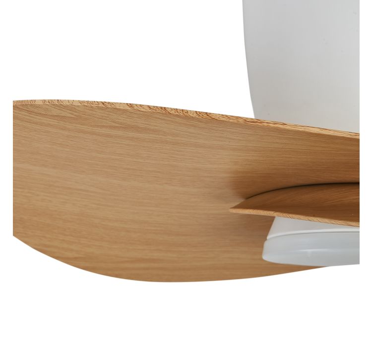 Стельовий світильник-вентилятор із LED-підсвіткою NENUFAR Blanco-Madera9