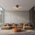 Стельовий світильник-вентилятор із LED-підсвіткою NENUFAR Negro-Madera3