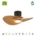 Стельовий світильник-вентилятор із LED-підсвіткою NENUFAR Negro-Madera8
