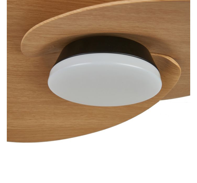 Стельовий світильник-вентилятор із LED-підсвіткою NENUFAR Negro-Madera6