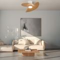 Стельовий світильник- вентилятор із LED-підсвіткою ONA BLANCO-MADERA2