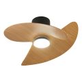 Стельовий світильник- вентилятор із LED-підсвіткою ONA NEGRO-MADERA1