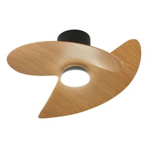 Стельовий світильник- вентилятор із LED-підсвіткою ONA NEGRO-MADERA