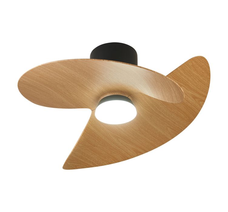 Стельовий світильник- вентилятор із LED-підсвіткою ONA NEGRO-MADERA1