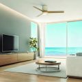 Стельовий вентилятор із люстрою CERAMICA L PLAFON / VENTILADOR (BLANCO-MADERA)4