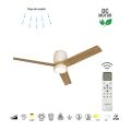 Стельовий вентилятор із люстрою CERAMICA L PLAFON / VENTILADOR (BLANCO-MADERA)5