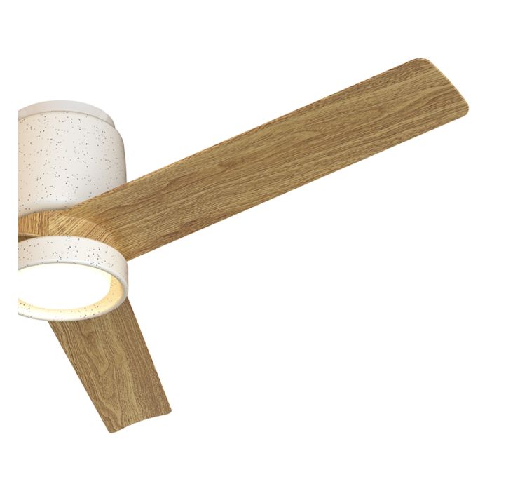 Стельовий вентилятор із люстрою CERAMICA L PLAFON / VENTILADOR (BLANCO-MADERA)3