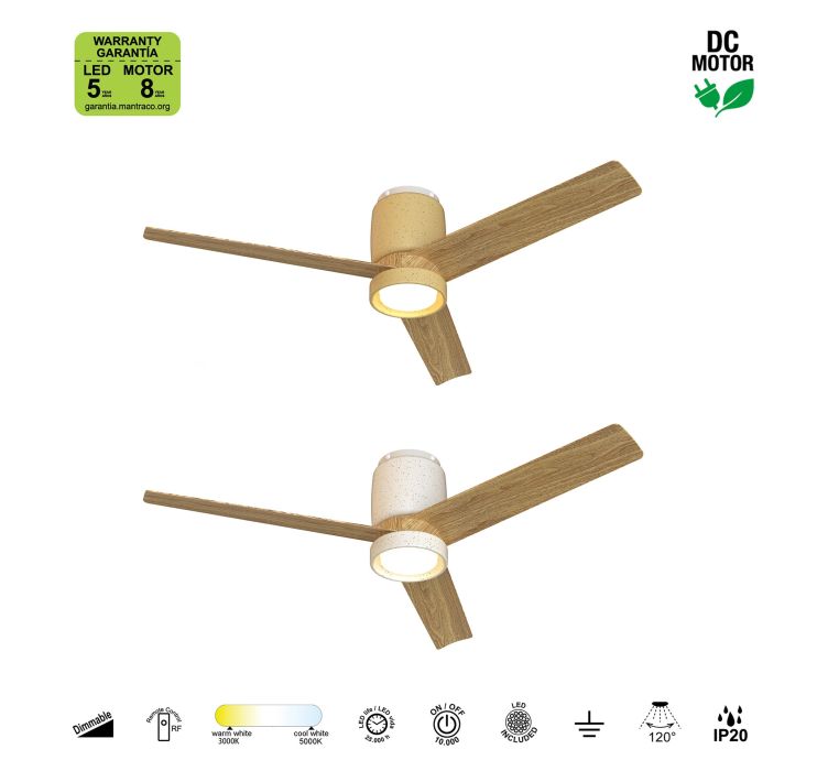 Стельовий вентилятор із люстрою CERAMICA L PLAFON / VENTILADOR (CERAMICA-MADERA)4