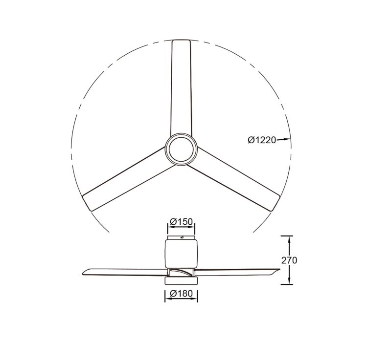Стельовий вентилятор із люстрою CERAMICA L PLAFON / VENTILADOR (CERAMICA-MADERA)9