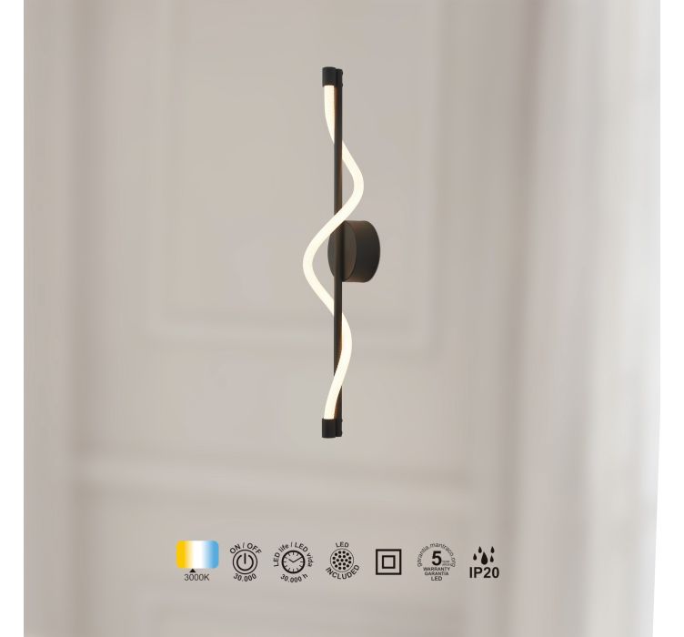 Светодиодное настенное бра FUGAZ APLIQUE LED - NEGRO3