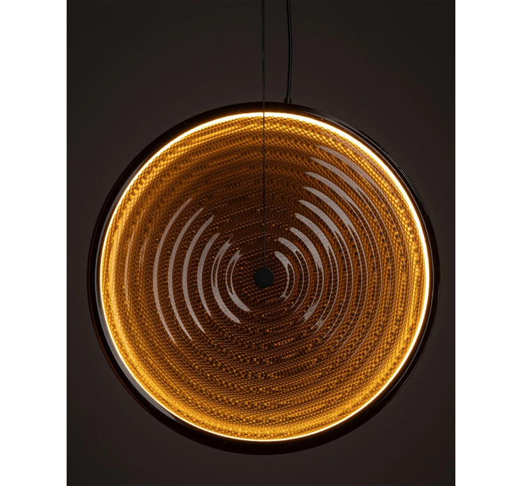 Підвісний світильник, люстра Nowodvorski 12233 Aura LED 1x22W 3000K 370Lm IP20 бурштиновий2