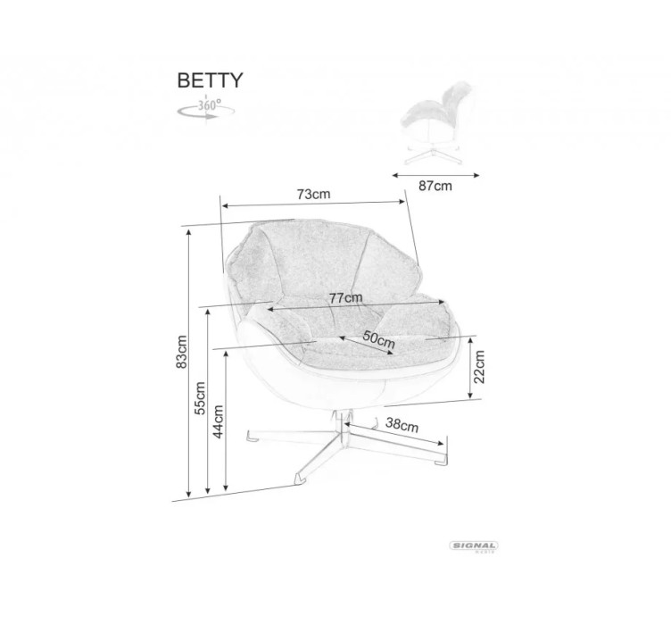 Крісло BETTY бежевий5