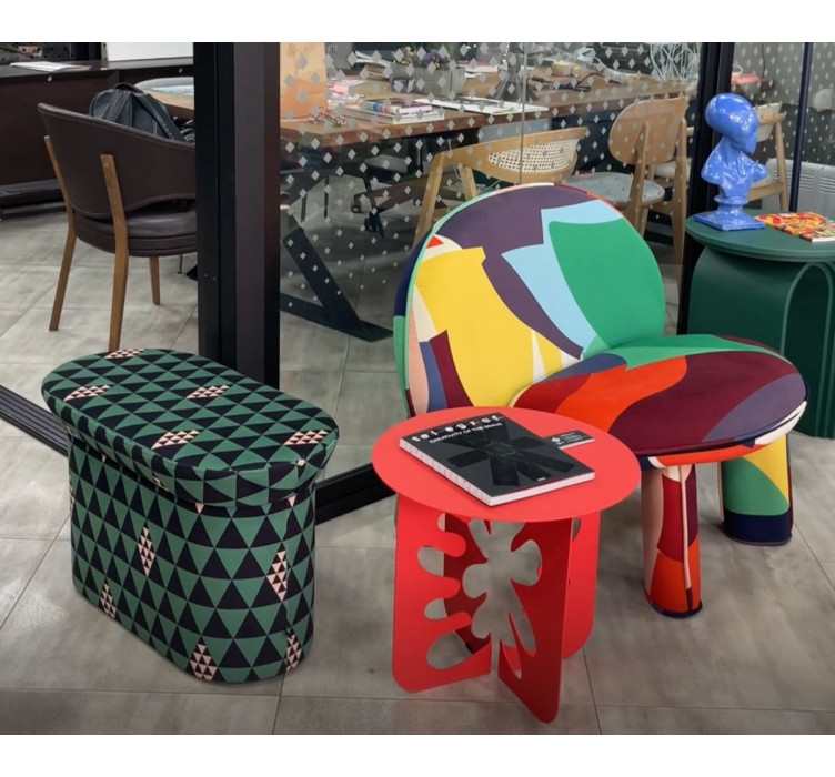Пуф Pouf screw L092 ARHIVE FABRIC GEORGIY NARBUT ShishkaProject 2