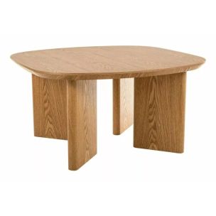 Стіл журнальний кавовий Kuma 80×80 см Дуб