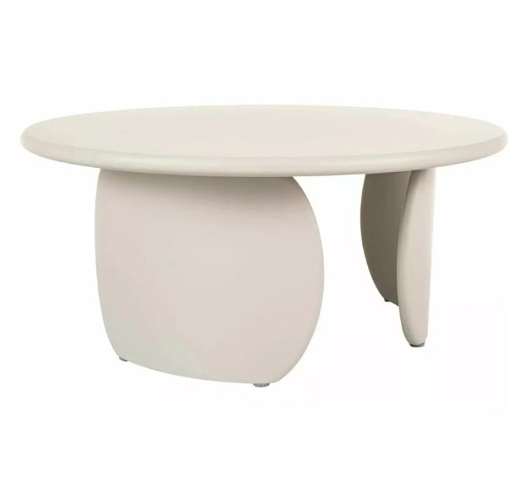 Стіл журнальний кавовий Noemi ø80 см Беж1