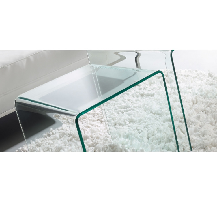 Кавовий стіл BURANO 60x45 прозоре скло2