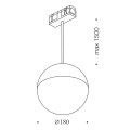 Светильник подвесной IN_LINE BALL L, D180mm, H1500mm, LED 28W, 3000К, черный (06.1800.28.930.BK)2