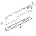 Светильник линейный IN_LINE COMFORT B 205, L205mm, W24,5mm, H48mm, LED 12W, 3000К, черный (06.2052.12.930.BK)2