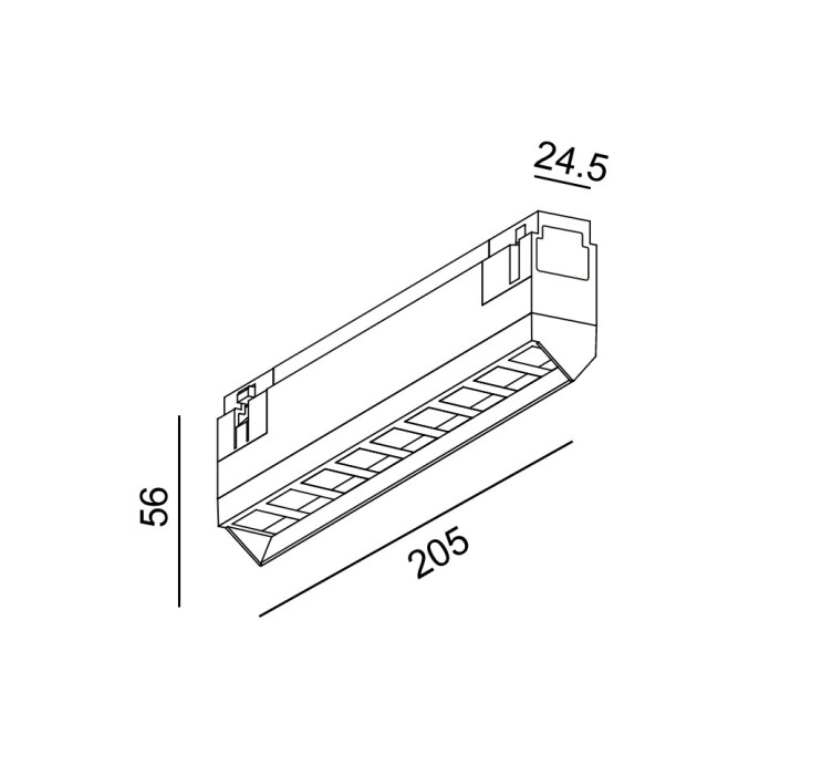 Светильник IN_LINE WALL WASHER 205, L205mm, W24,5mm, H59mm, LED 10W, 4000К, черный (06.2055.10.940.BK)2