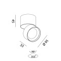 Светильник потолочный накладной SOL SURF, D95мм, H78мм, LED 14W 3000K, черный (02.9533.14.930.BK)2