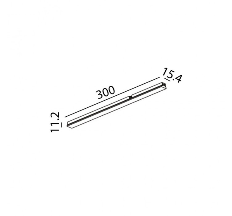 Светильник линейный MINI_LINE42 LINEA 300, L300mm, W15,4mm, H11,2mm, 6 W, 395Lm, 3000K, opal, CRI>90, IP 20, белый (07.3000.6.930.WH)2