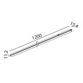 Світильник лінійний MINI_LINE42 LINEA 1200, L1200mm, W15,4mm, H11,2mm, 24W, 1580Lm, 3000K, opal, CRI> 90, IP 20, чорний (07.1200.24.930.BK)2
