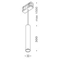 Светильник подвесной IN_LINE TUB S P 300, D30mm, H300mm, LED 8W, 4000К, черный (06.0331.8.940.BK)2