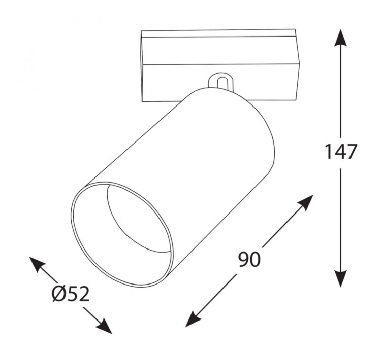 Світильник прожекторні IN_LINE TUB M A 90, D52mm, H90mm, LED 14W, 4000К, чорний (06.0591.14.940.BK)3