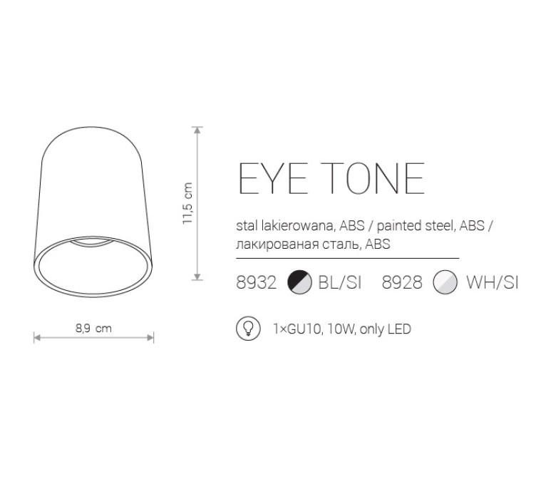 Точечный светильник Nowodvorski EYE TONE 89282