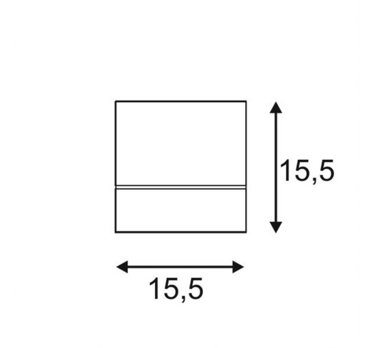 Cвітильник вбудований KARDAMOD SQUARE ES111 SINGLE, чорний3