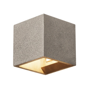 Світильник настінний SOLID CUBE, чорний песчанник