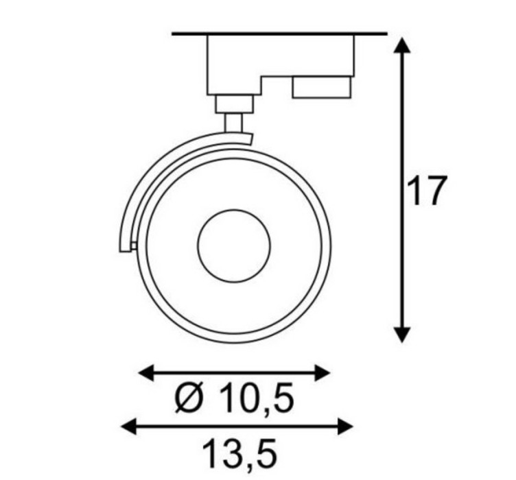 Cвітильник KALU TRACK LEDDISK, чорний3